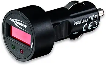 ANSMANN Power Check 1224V Spannungsmesser Prüfgerät und LED Voltmeter für Zigarettenanzünder Kopie