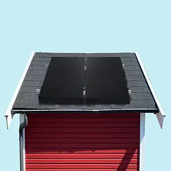 Priwatt priShed Duo 780W Mini PV Anlage für Gartenhaus mit Bitumendach inklusive Halterung 780 W Solarpanele_W350