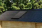 Yuma Roof 400 Mini PV Anlage für Gartenhaus mit Blechdach inklusive Halterung 400 W Solarpanele