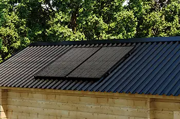 Yuma Roof 800 Mini PV Anlage für Gartenhaus mit Blechdach inklusive Halterung 800 W Solarpanele_W350